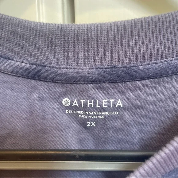 Athleta Blue Farallon Print Sweatshirt - Picture 7 of 8